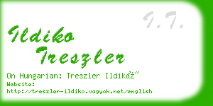 ildiko treszler business card